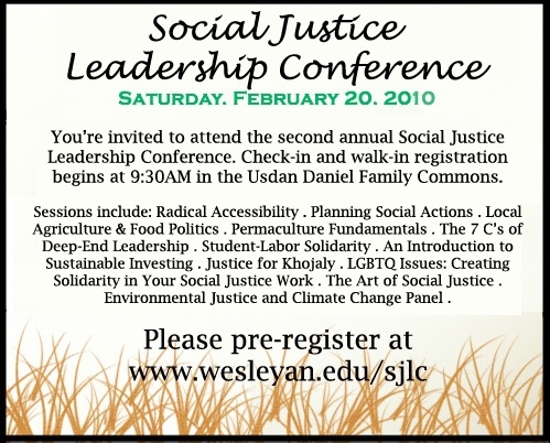 Social Justice flyer